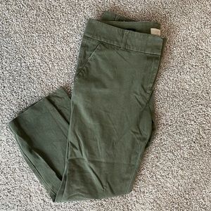 LOFT Modern Skinny Ankle Green Pants